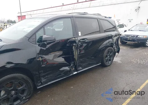 2025 Toyota Sienna Woodland Edition из США, поврежденный, VIN 5TDCSKFC1SS163180